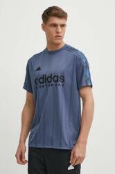 Adidas t-shirt TIRO férfi, nyomott mintás, IS1540 - kék M