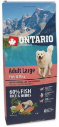 ONTARIO Dog Adult Adult Large Fish & Rice 12 kg
