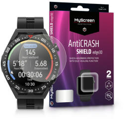 myscreen Huawei Watch GT 3 SE ütésálló képernyővédő fólia - MyScreen Protector AntiCrash Shield Edge3D - 2 db/csomag - átlátszó - multimediabolt