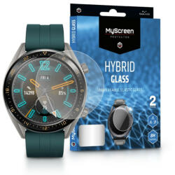 myscreen Huawei Watch GT Active rugalmas üveg képernyővédő fólia - MyScreen Protector Hybrid Glass - 2 db/csomag - átlátszó - multimediabolt