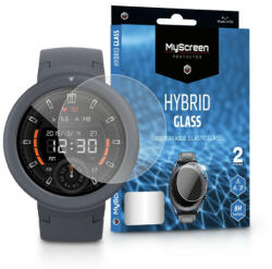myscreen Amazfit Verge Lite rugalmas üveg képernyővédő fólia - MyScreen Protector Hybrid Glass - 2 db/csomag - átlátszó - multimediabolt