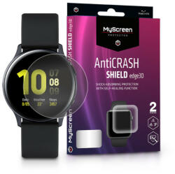 myscreen Samsung Galaxy Watch Active 2 (40 mm) ütésálló képernyővédő fólia - MyScreen Protector AntiCrash Shield Edge3D - 2 db/csomag - átlátszó