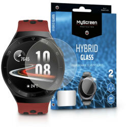 myscreen Huawei Watch GT 2E rugalmas üveg képernyővédő fólia - MyScreen Protector Hybrid Glass - 2 db/csomag - átlátszó - multimediabolt