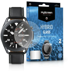 myscreen Samsung Galaxy Watch 3 (41 mm) rugalmas üveg képernyővédő fólia - MyScreen Protector Hybrid Glass - 2 db/csomag - átlátszó - multimediabolt