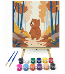 Számfestő Barátságos erdei medve - gyerek számfestő készlet (szamkid310)