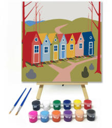  Színes otthonok völgye - gyerek számfestő készlet