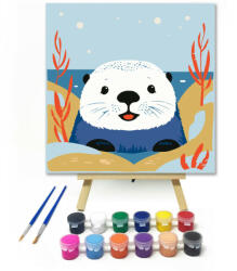 Számfestő Mosolygó hód - gyerek számfestő készlet (szamkid310)