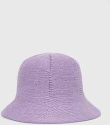 United Colors of Benetton kalap vászonkeverékből lila - lila Univerzális méret