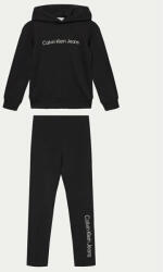 Calvin Klein Jeans Pulóver és leggins szett Inst Logo IU0IU00658 M Fekete Regular Fit (Inst Logo IU0IU00658 M)