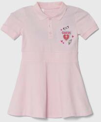 Guess gyerek ruha rózsaszín, mini, harang alakú - rózsaszín 105-112 - answear - 21 990 Ft