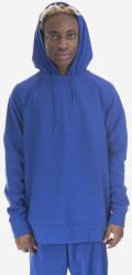 Adidas pamut melegítőfelső Premium Essentials Crinkle Nylon Hoodie férfi, sima, kapucnis - kék L