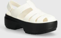 Crocs szandál Stomp Fisherman Sandal fehér, női, platformos, 209938 - fehér Női 37/38