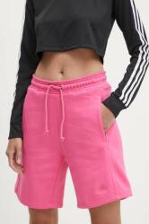 adidas rövidnadrág női, rózsaszín, sima, magas derekú, IW1256 - rózsaszín M