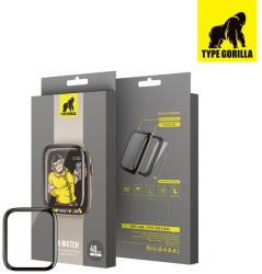 Type Gorilla Apple iWatch 7 45mm TG Shock-Resistant 3D Fólia Aplikátorhoz - Fekete