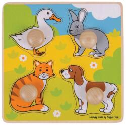 Bigjigs Toys Primul meu puzzle - animale de companie (BJ224) - all4me Puzzle
