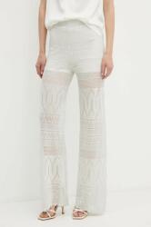 Marciano by Guess nadrág HYDRA női, szürke, magas derekú széles, 4GGB17 5811Z - szürke XS