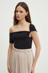 Sisley felső fekete, női, sima - fekete XS - answear - 10 990 Ft