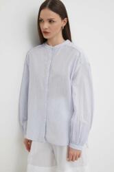 Pepe Jeans pamut ing POLINA női, állógalléros, relaxed, PL304805 - kék XS/S