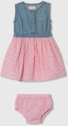 Guess baba pamut ruha rózsaszín, mini, harang alakú - rózsaszín 68-76 - answear - 25 990 Ft