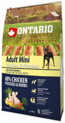 ONTARIO Kutya Adult Mini csirke & burgonya & fűszernövények 6, 5 kg - mall - 14 919 Ft