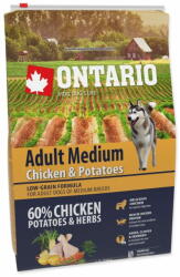 ONTARIO Kutya Adult Medium Csirke & Burgonya & Gyógynövények 2, 25 kg - mall - 7 173 Ft