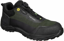 Portwest Pantofi de lucru S3 ESD impermeabili si usori, bombeu compozit - Portwest FE05 - negru/verde, 40 (FE05BGN40)