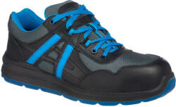 Portwest Pantofi de lucru S1P usori cu bombeu si lamela din compozit - Portwest FT60 - negru/albastru, 38 (FT60BKB38)