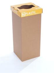 RECOBIN Szelektív hulladékgyűjtő, újrahasznosított, angol felirat, 50 l, RECOBIN Office , sárga (URE018)
