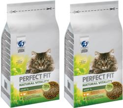 Perfect Fit Natural Vitality - hrană uscată completă pentru pisici adulte, cu pui și curcan - 2x6kg