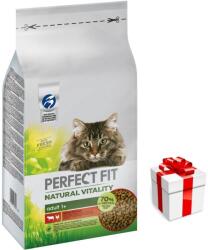 Perfect Fit Natural Vitality - hrană uscată completă pentru pisici adulte, cu carne de vită și pui - 6kg+Cat Surprise