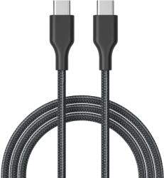 Cellect USB-C szövet kábel 1m fekete (MDCU-TYPEC-60W-BK) (MDCU-TYPEC-60W-BK) (MDCU-TYPEC-60W-BK)