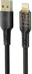Tellur Кабел Tellur Transparent Series TLL155701, от USB A(м) към Lightning(м), 1m, черен (TLL155701)