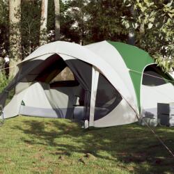 vidaXL 6 személyes zöld vízálló családi sátor (94637) - vidaxl