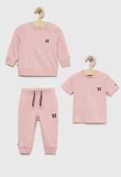 Tommy Hilfiger compleu bebe culoarea roz PPYX-DKK01S_30X