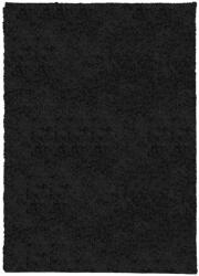 vidaXL PAMPLONA fekete magas szálú bolyhos modern szőnyeg 200 x 280 cm 375283