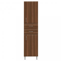 Leziter Bianca Plus 45 magas szekrény 2 ajtóval, 2 fiókkal, aida dió színben, jobbos - szobauniverzum