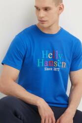 Helly Hansen pamut póló mintás - kék S
