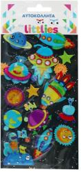 Luna The Littlies: Űrhajós 3D pufi matrica szett 10x22cm-es íven (000646986) - jatekshop