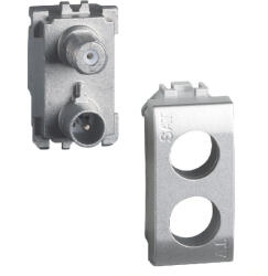Legrand Priza TV-SAT demix 1M Living Light Bticino aluminiu NT4214DN (NT4214DN)