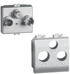 Legrand Priza TV-R-SAT demix 2M Living Light Bticino aluminiu NT4210M2DN (NT4210M2DN)