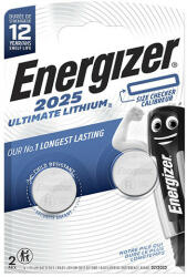 Energizer ULTIMATE LITHIUM CR2025 akkumulátorok 2 db-os buborékcsomagolás (ENEBAT1910)