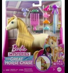 Mattel Barbie Mysteries: Nagy pónikaland játékszett - Világosbarna (HXJ29)