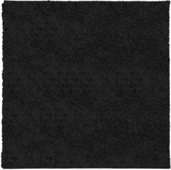 vidaXL PAMPLONA fekete magas szálú bolyhos modern szőnyeg 240 x 240 cm 375284