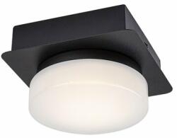Rábalux Attichus matt fekete-fehér LED fürdőszobai mennyezeti lámpa (RAB-75001) LED 1 izzós IP44 (75001)