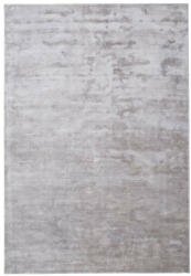  Plain Steel Grey, világosszürke selymes felületű, kézi csomózású prémium szőnyeg 160x230 cm