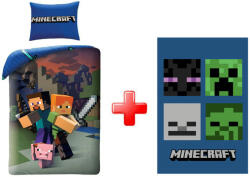 Javoli Minecraft Steve and Alex ágyneműhuzat és polár takaró szett (JVL0153)