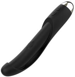 Guilty Toys Vibrator Twilight, Vibrating&Patting, 10+10 Moduri Stimulatoare, USB Magnetic, Silicon, Negru, 21 cm, Guilty Toys, Glamour Vibrator