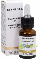 Bioearth Ser cu Resveratrol 3%, Celule Stem si Acid Ferulic Elementa 15ml