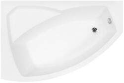 Besco Cada baie asimetrica cu sezut, acril, 160 x 100 cm, orientare stanga, Besco Rima (WAR-160-NL)