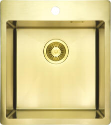 Deante Chiuveta bucatarie inox Deante Olfato, 45x50 cm, auriu periat (ZPO_R10A) Chiuveta